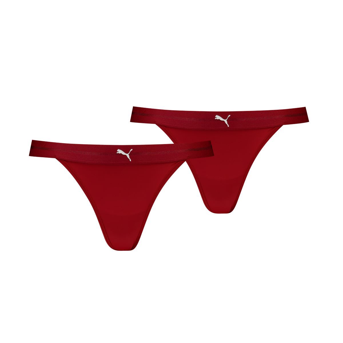 Puma Dames Sport Tanga String 2-pack Burgundy