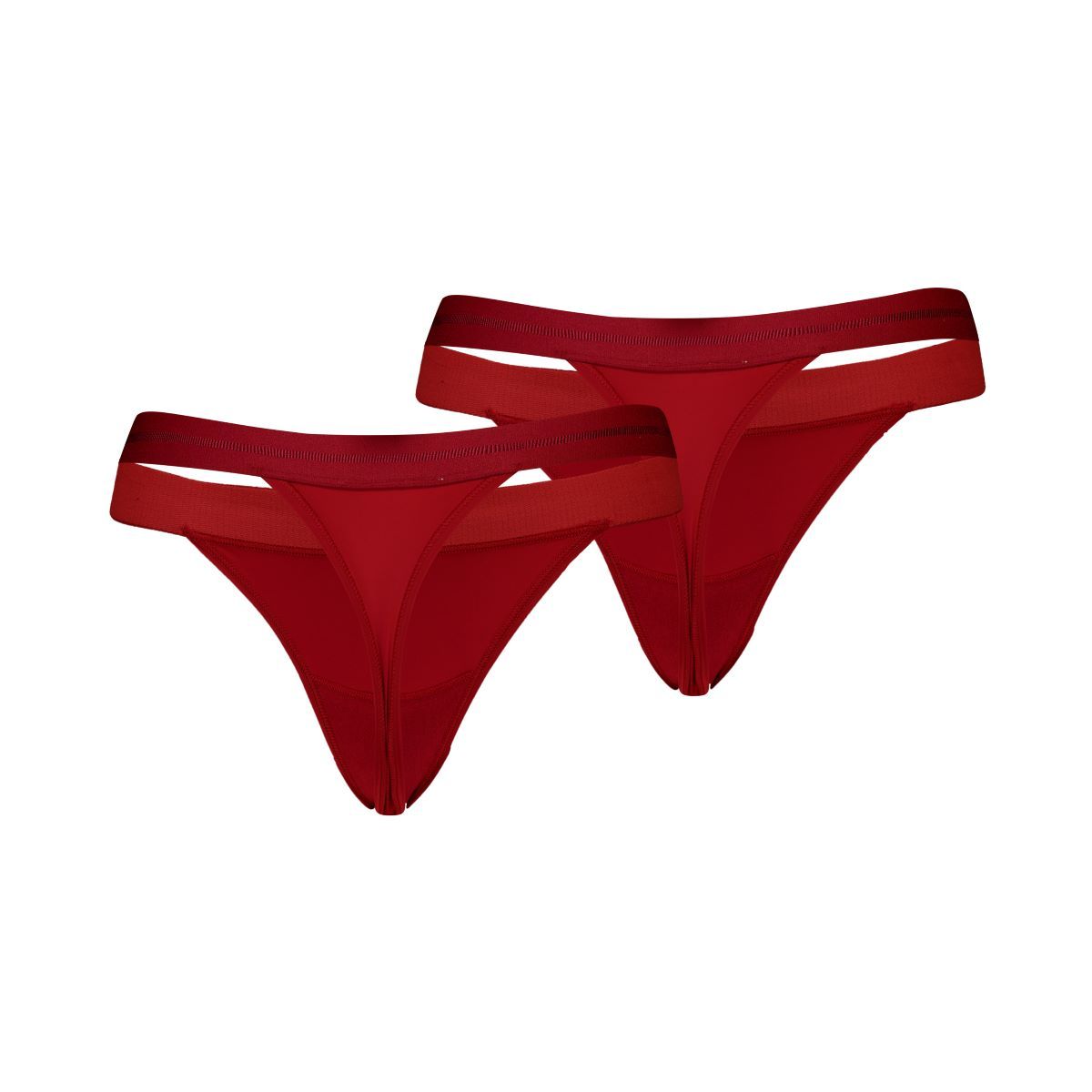 Puma Dames Sport Tanga String 2-pack Burgundy