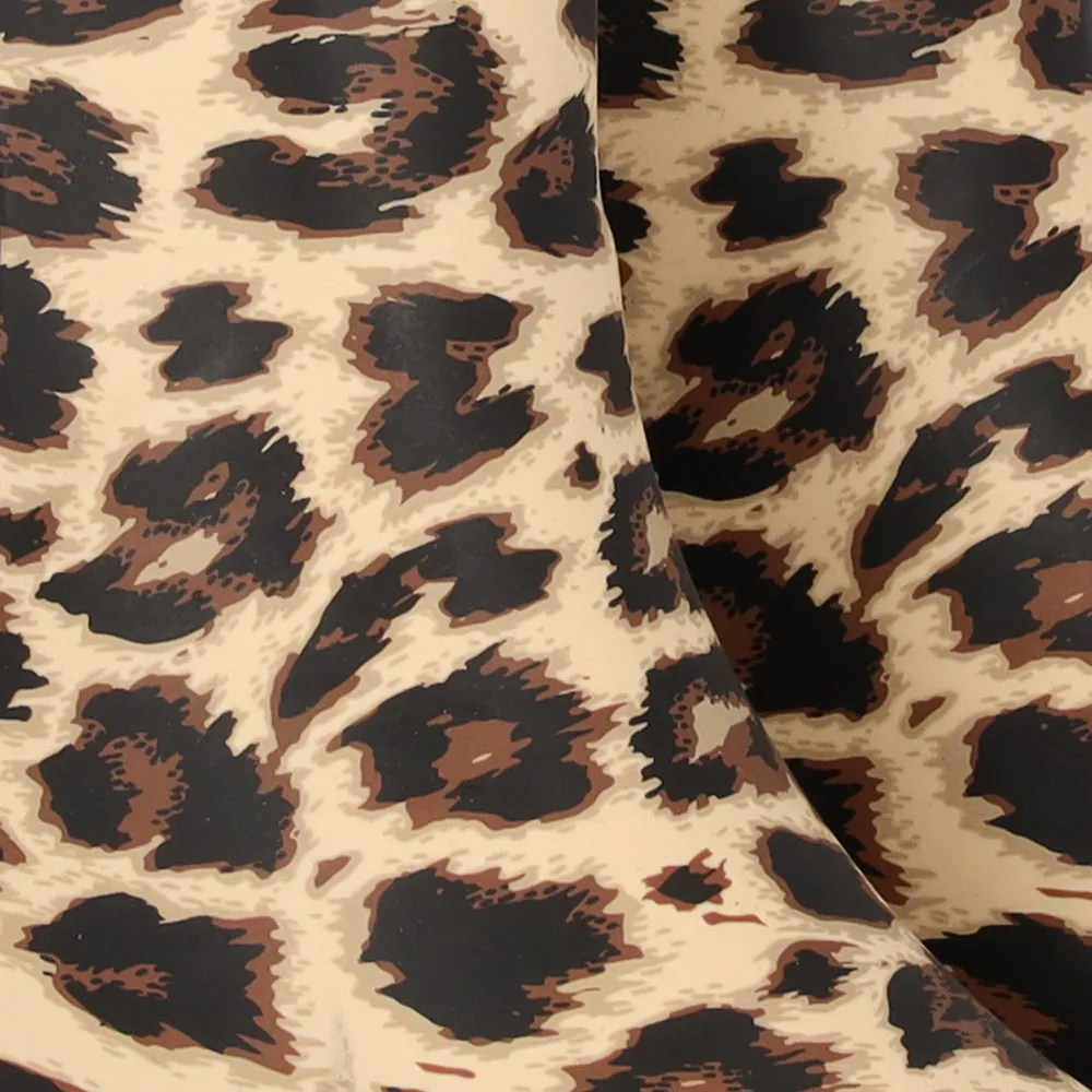 XQ Dames Regenlaarzen Rubber Printed Chelsea Panter Print 