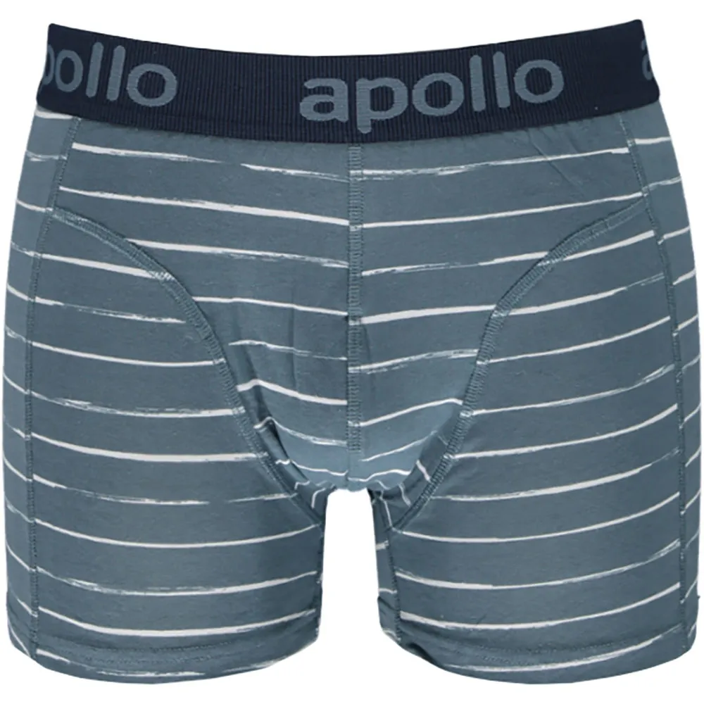Apollo Boxershorts Heren Blue / Green Print 3-pack