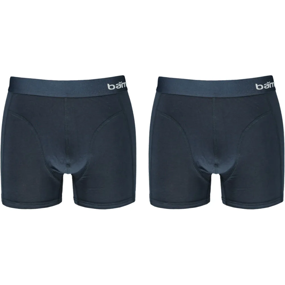 Apollo Boxershorts Heren Bamboo Basic Navy 2-pack