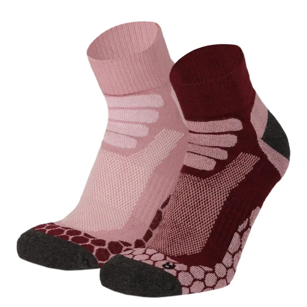 Xtreme Wandelsokken Quarter 6-pack Multi Burgundy