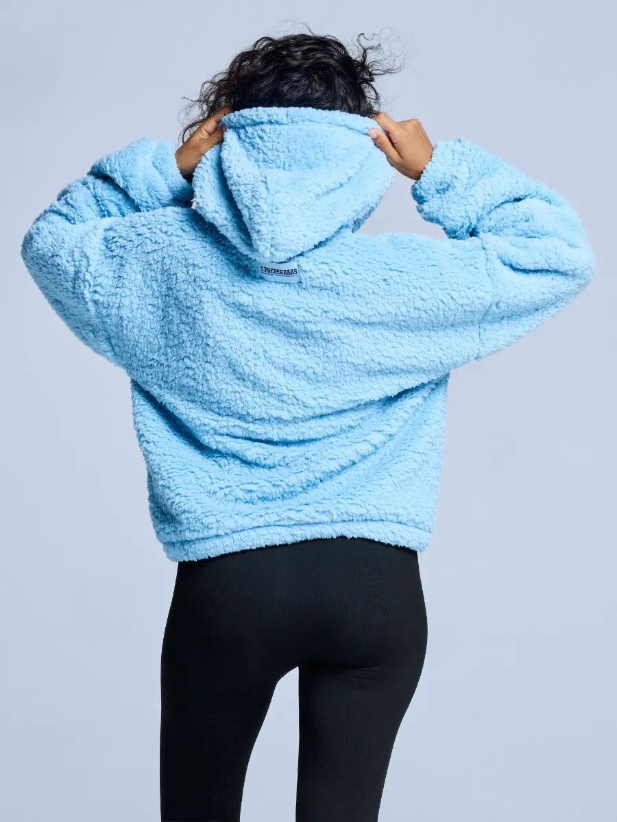 Poederbaas Fluffy Hoodie Dames Four Seasons Ice Blue