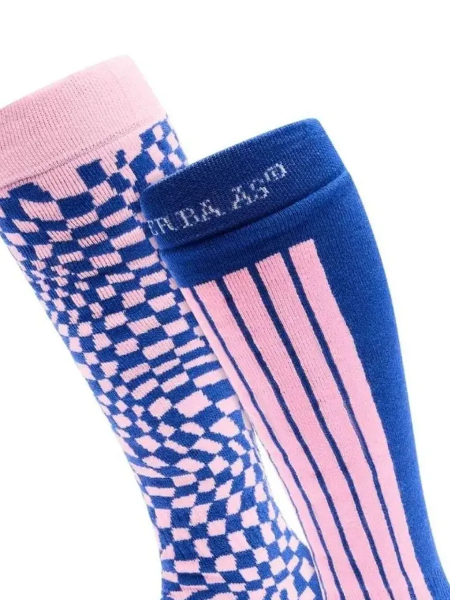 Poederbaas Skisokken Dames 2-pack Ballpoint Blue