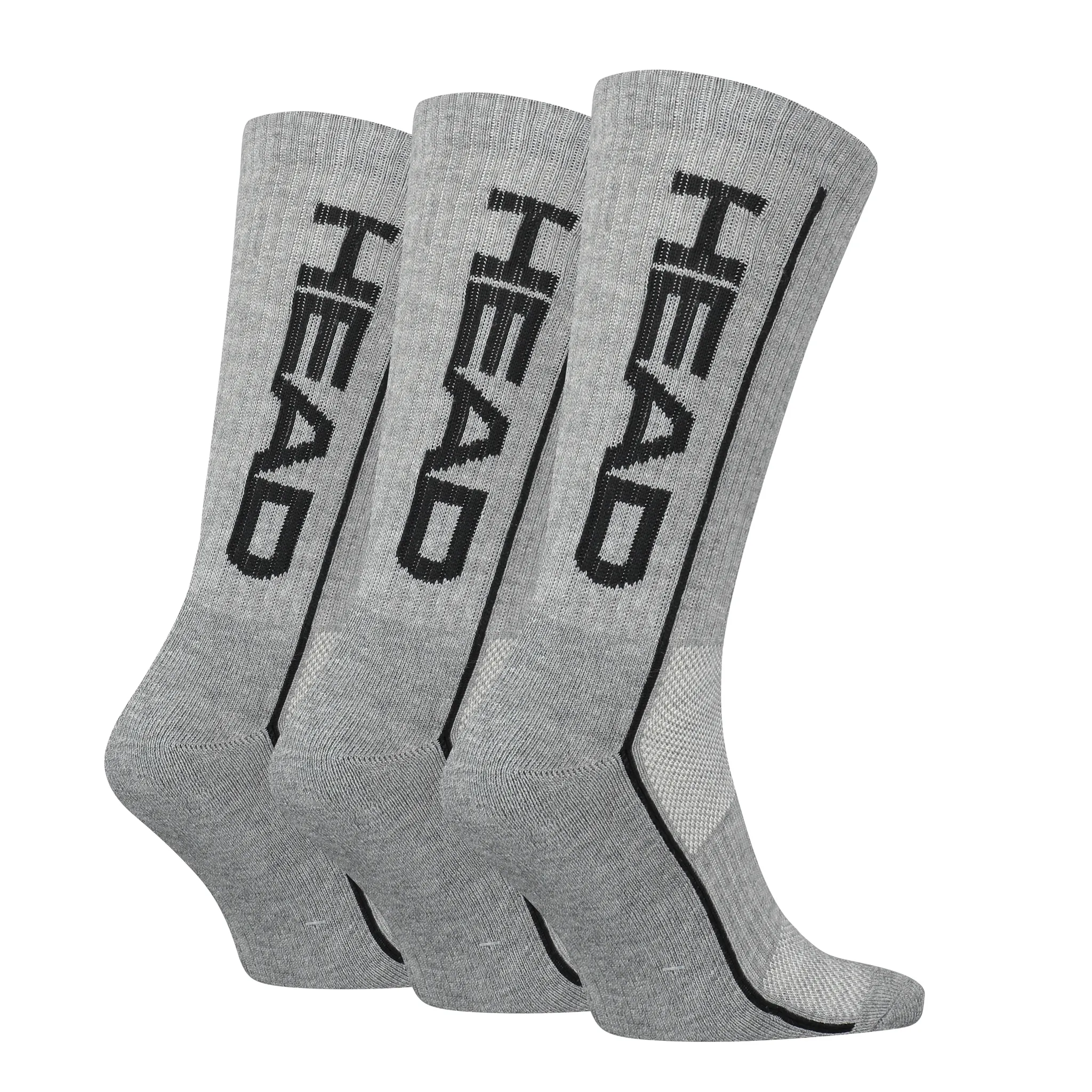 HEAD Sokken Performance Crew 3-pack Grijs