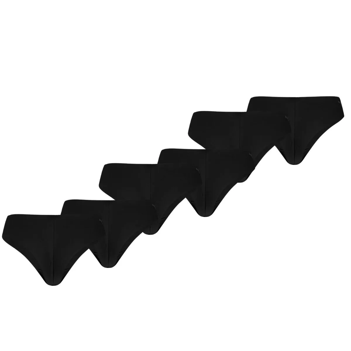 Puma Dames Brazilian Briefs Microfiber 6-pack Zwart