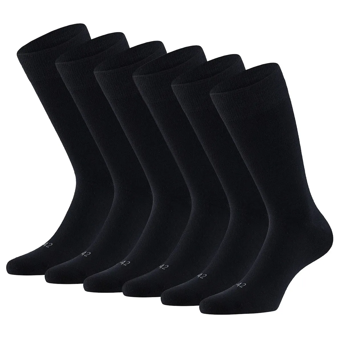 Apollo Merinowollen Sokken 6-pack Zwart