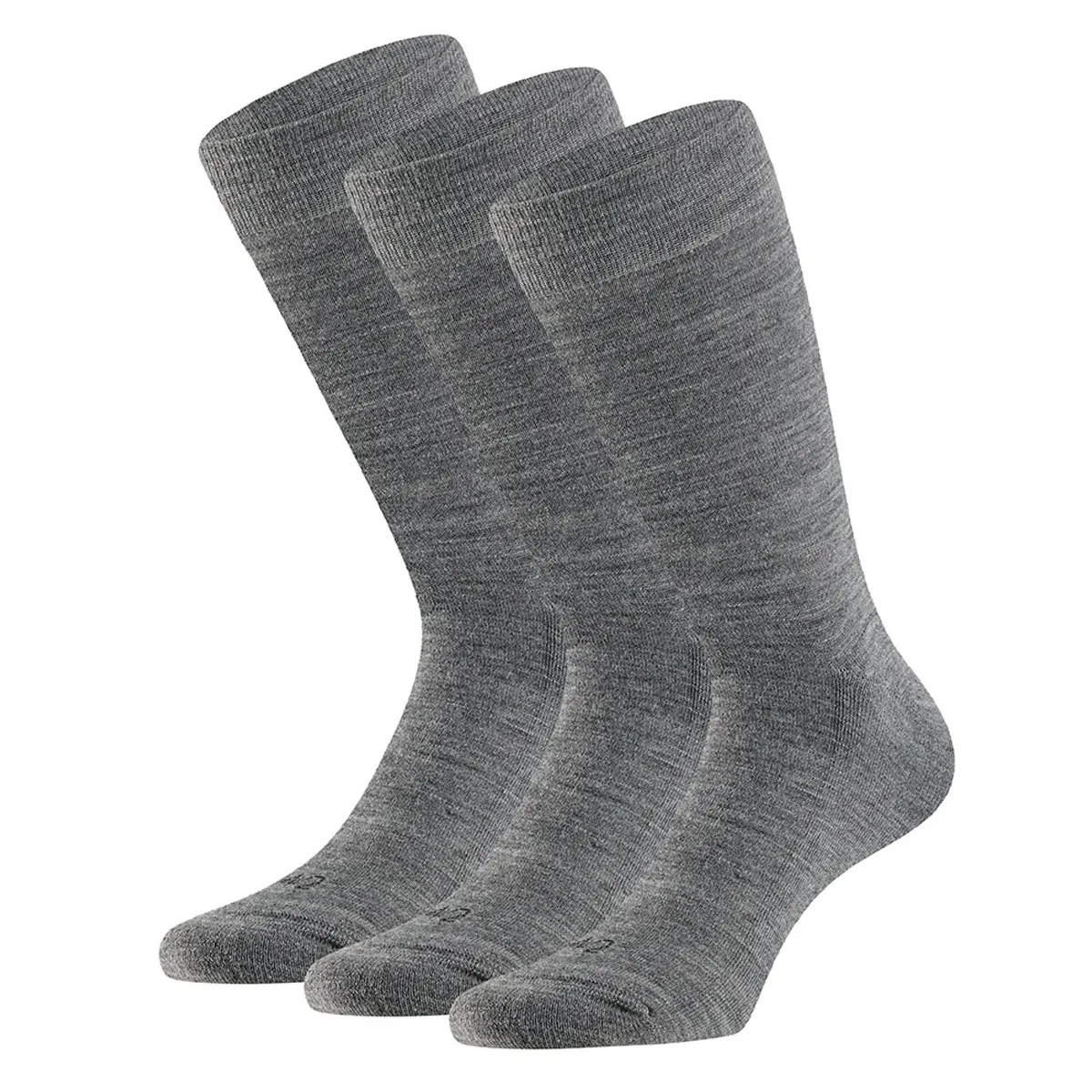 Apollo Merinowollen Sokken Badstof Zool 3-pack Medium Grey Melange