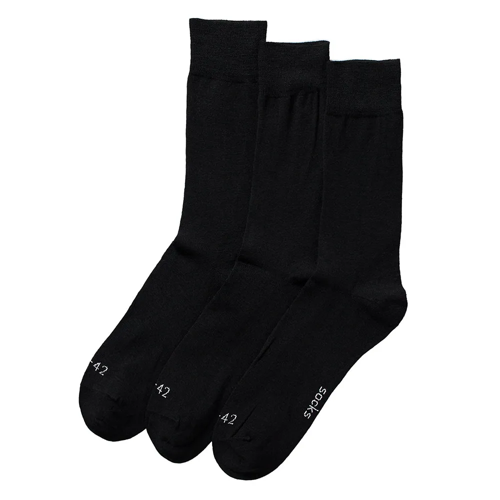 Apollo Merinowollen Sokken 3-pack Zwart