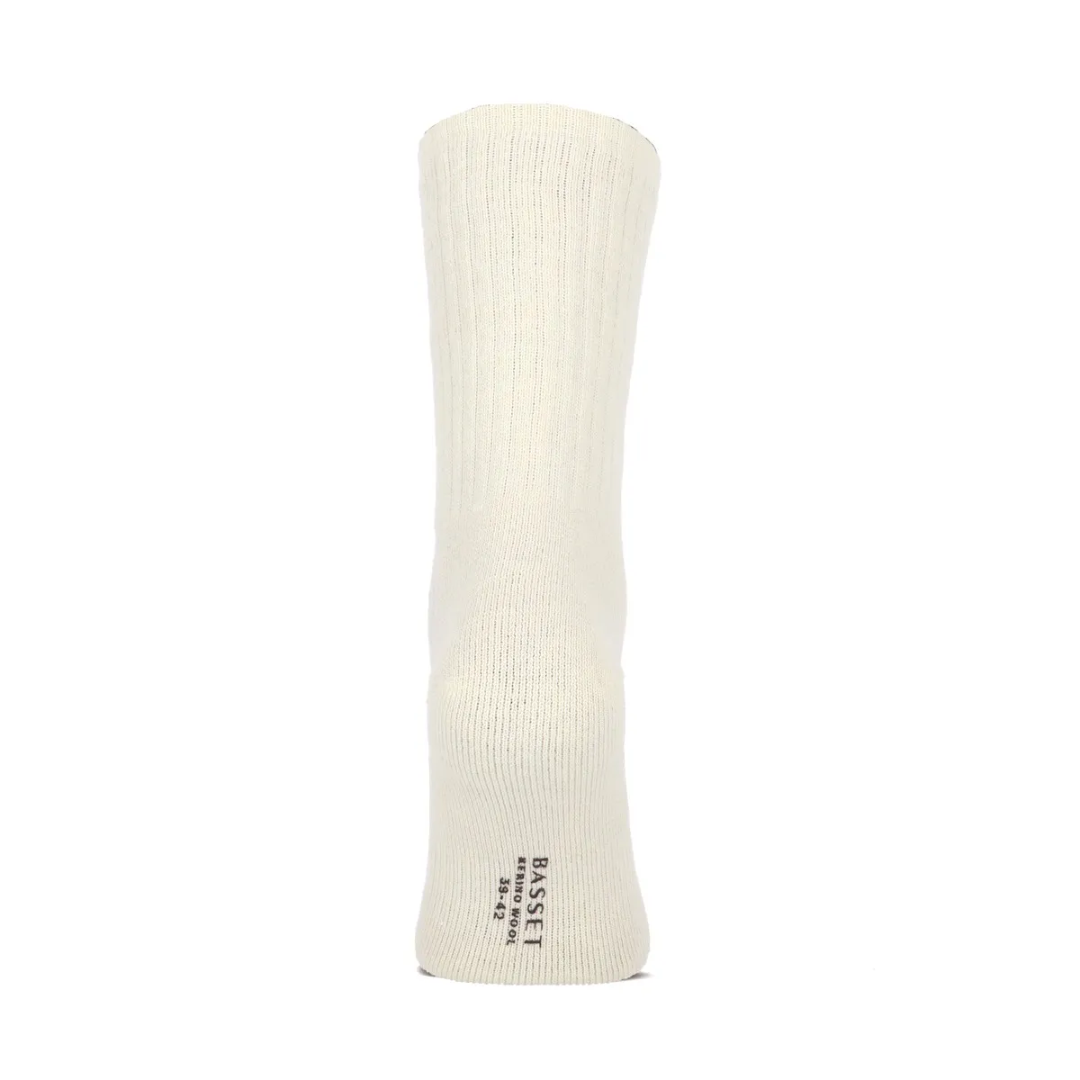 Basset Merinowollen Sokken Comfort 3-pack Off White