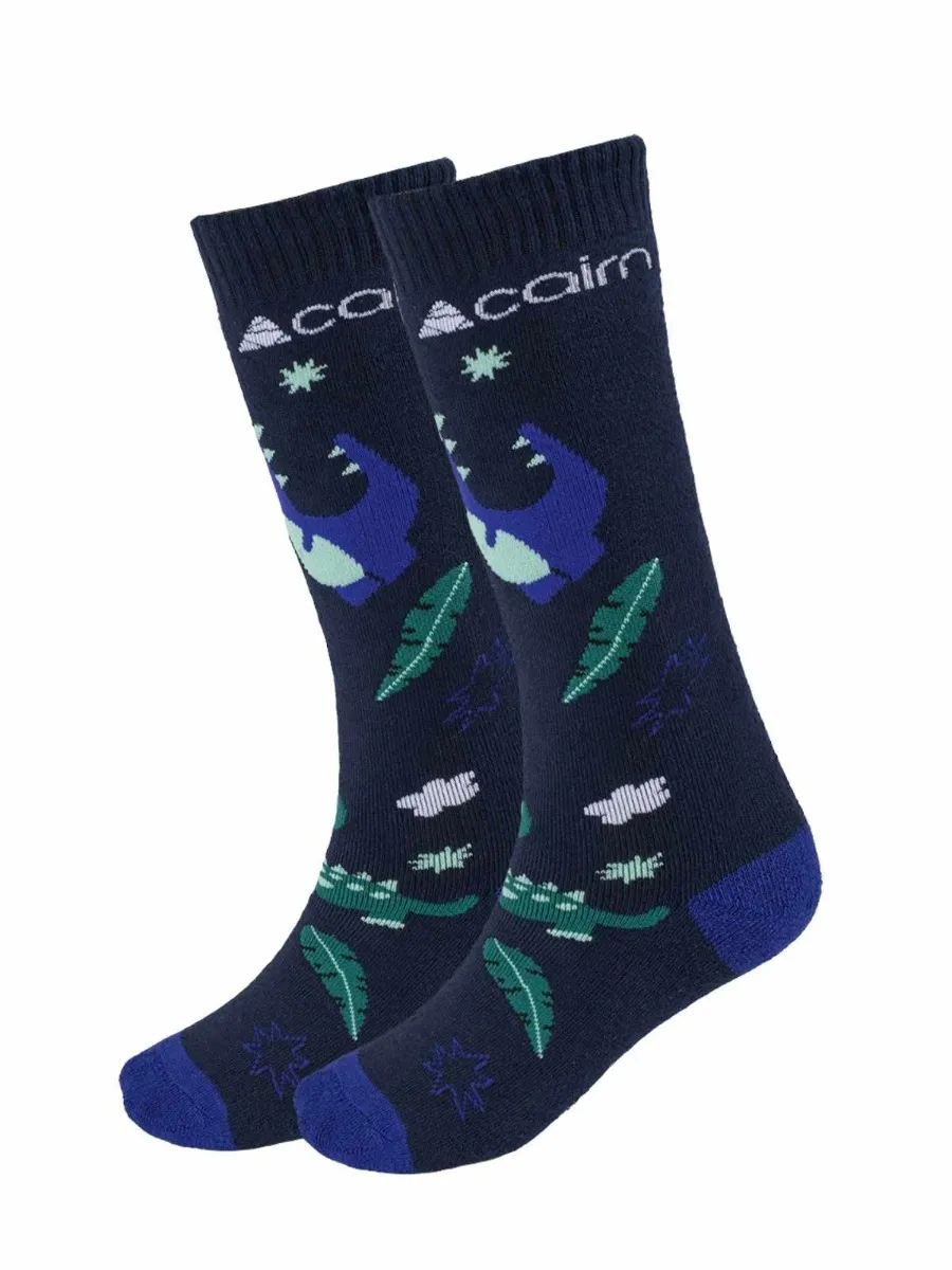 Cairn Skisokken Kinderen 2-pack Night Sky Dino