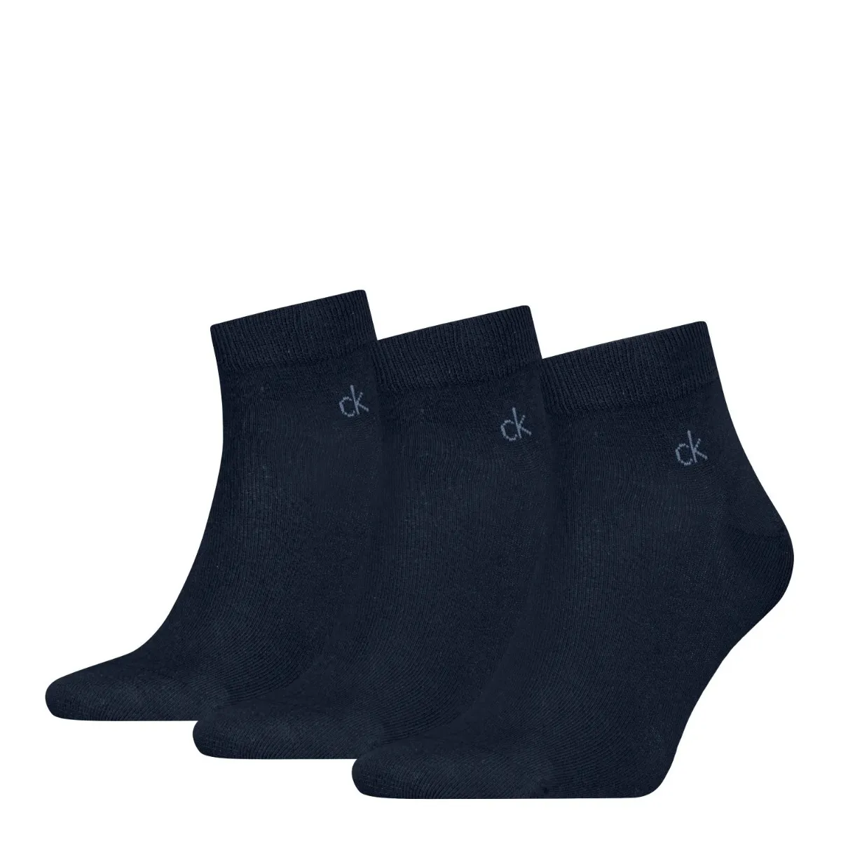 Calvin Klein Quartersokken Heren 3-pack Navy