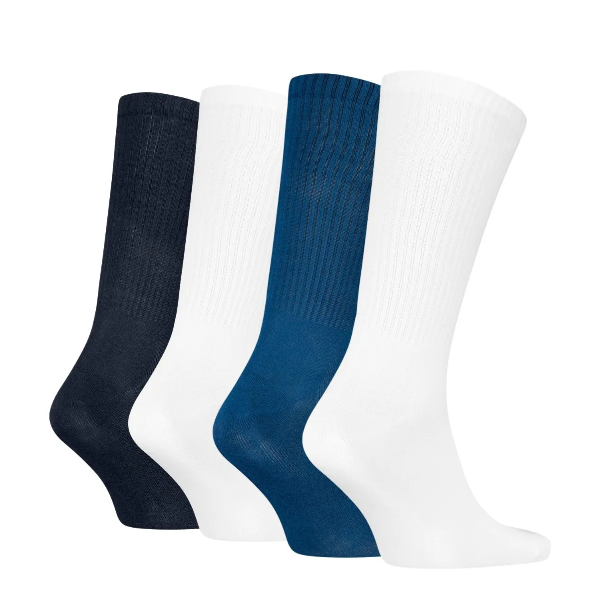 Calvin Klein Sokken Giftbox Heren Monologo 4-pack Blauw/Wit