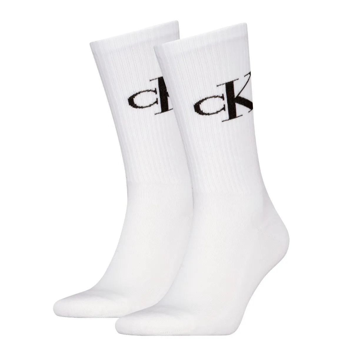 Calvin Klein Sokken Heren Monogram 2-pack Wit