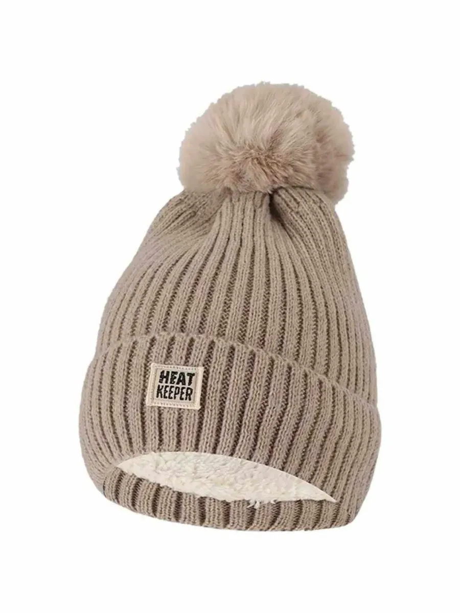 Heatkeeper Dames Winter Set - Muts + Handschoenen - Beige