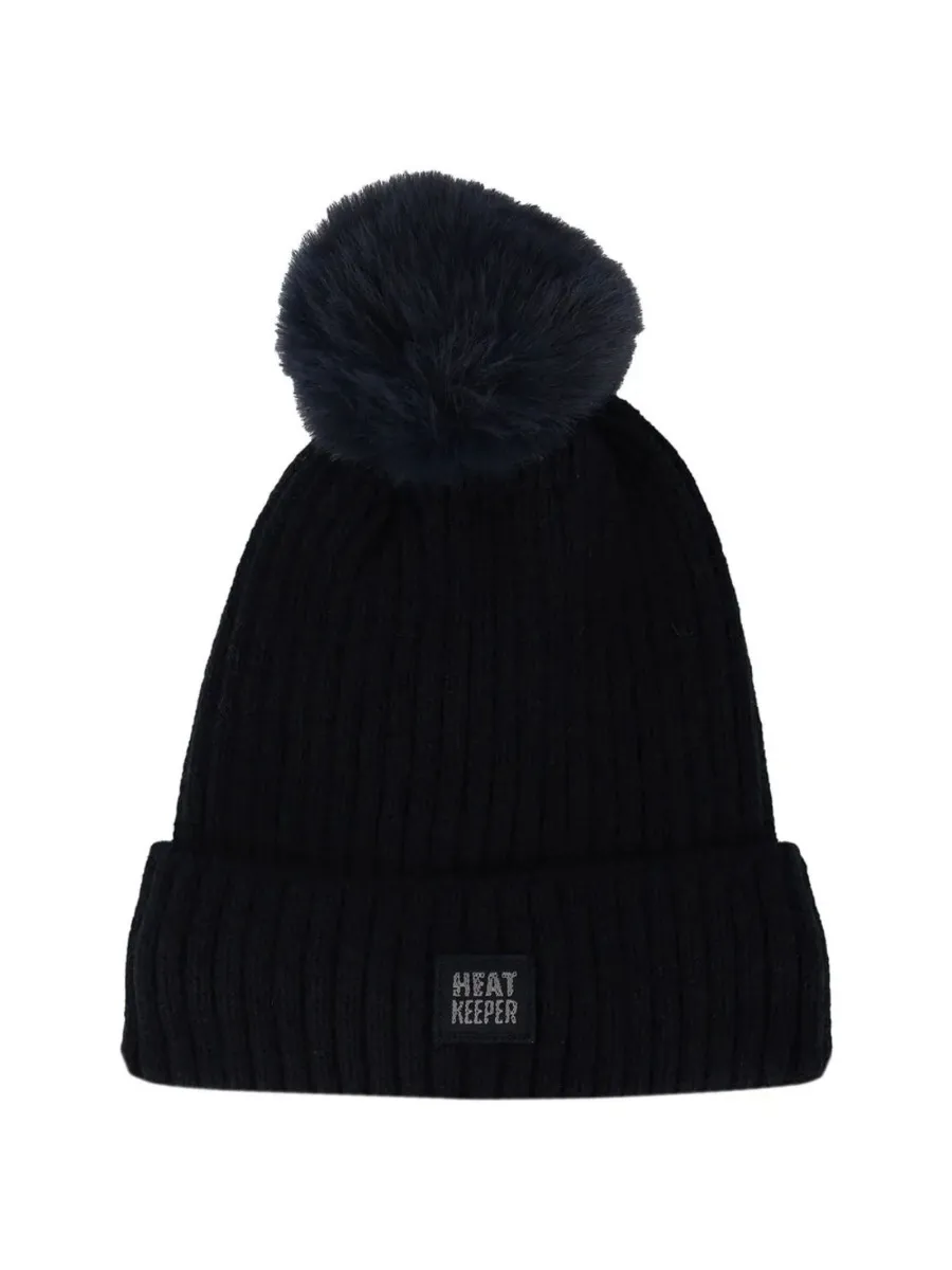 Heatkeeper Dames Winter Set - Muts + Handschoenen - Navy