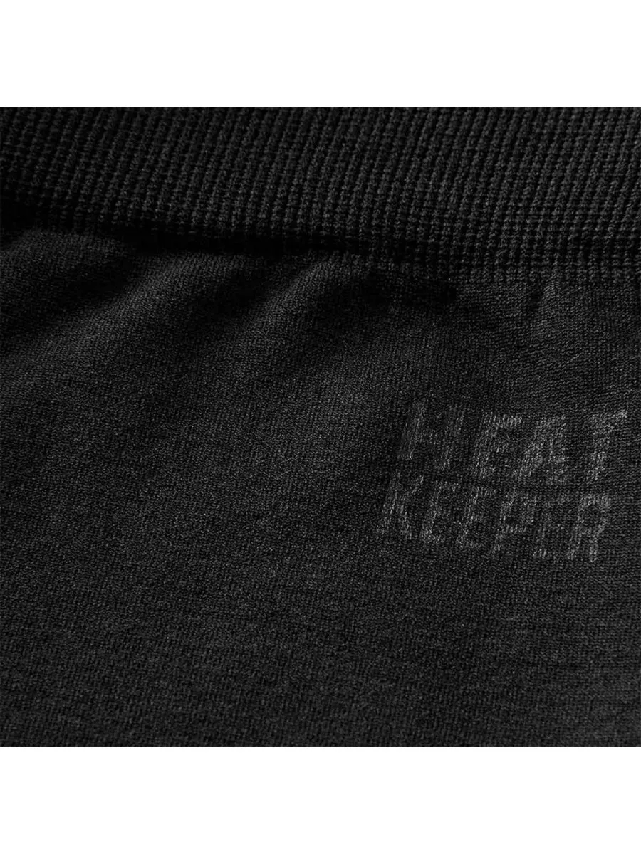 Heatkeeper Thermoset Heren Basic Naadloos - Thermoshirt + Thermo Legging - Zwart