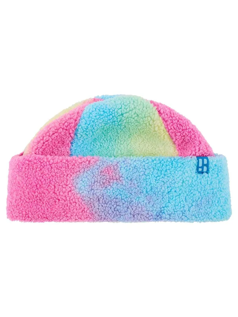 Poederbaas Muts Teddy Twist Hat Pink Blue Yellow