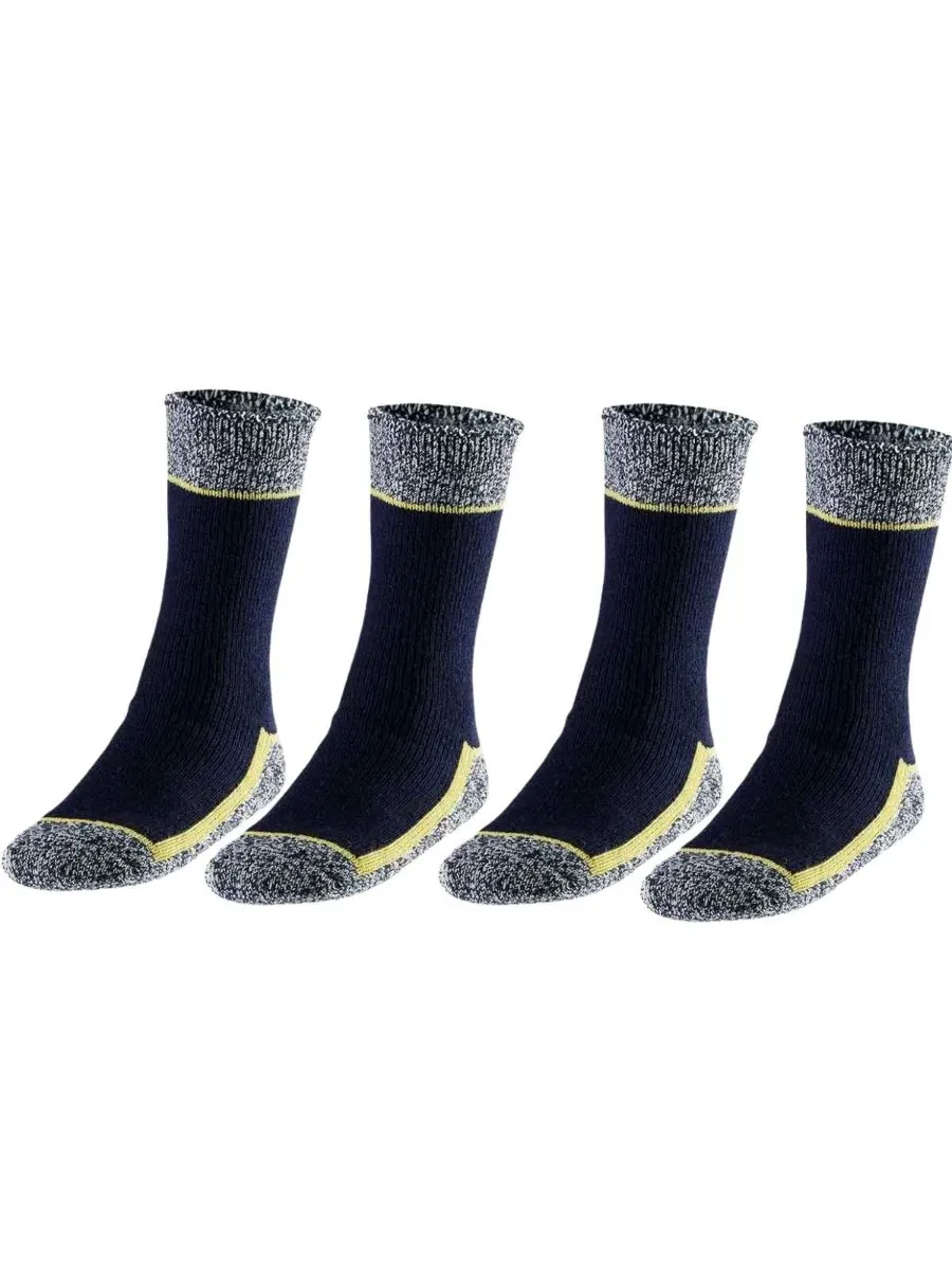 Heatkeeper Heren Thermo WerkSokken 4-pack Navy