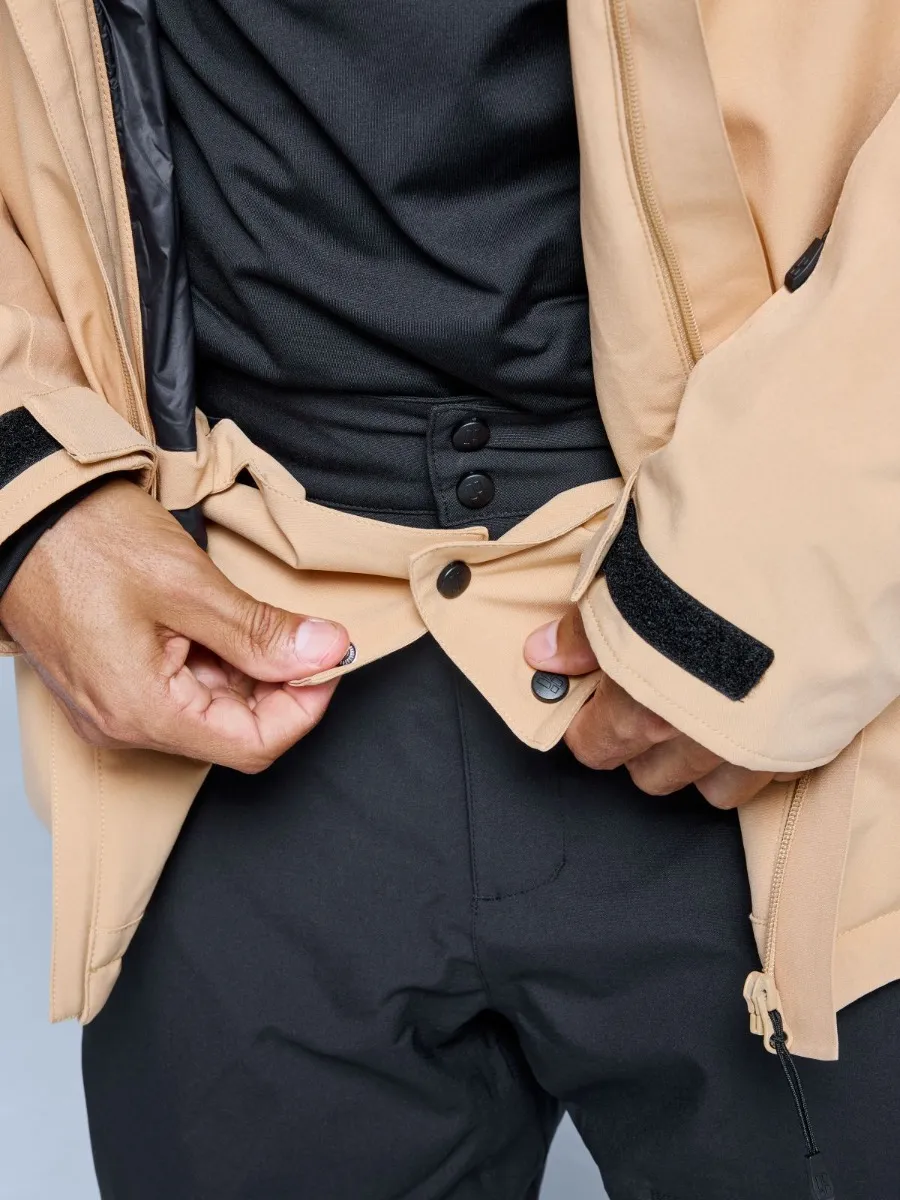 Poederbaas Ski-jas Heren Arctic 2L Insulated Warm Sand