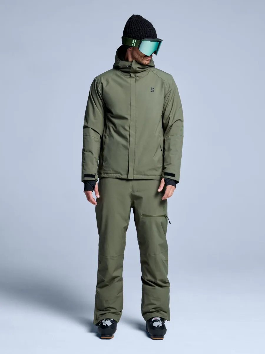Poederbaas Ski-jas Heren Arctic 2L Insulated Olive Green
