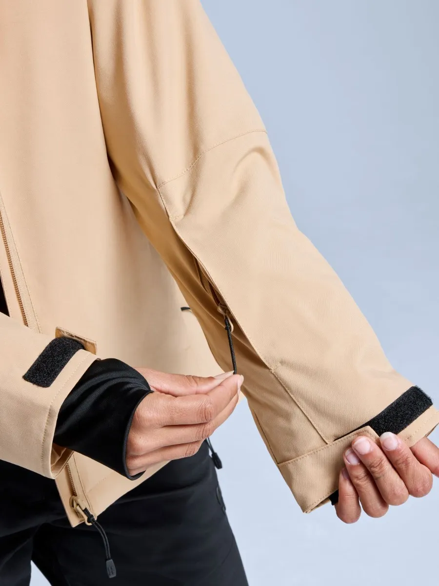 Poederbaas Ski-jas Dames Arctic 2L Insulated Warm Sand