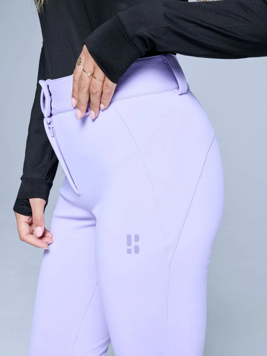 Poederbaas Skibroek Dames Stretch Softshell Lila