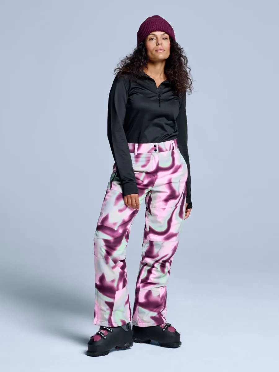 Poederbaas Skibroek Dames Arty 2L Insulated Tie Dye Pink Multi