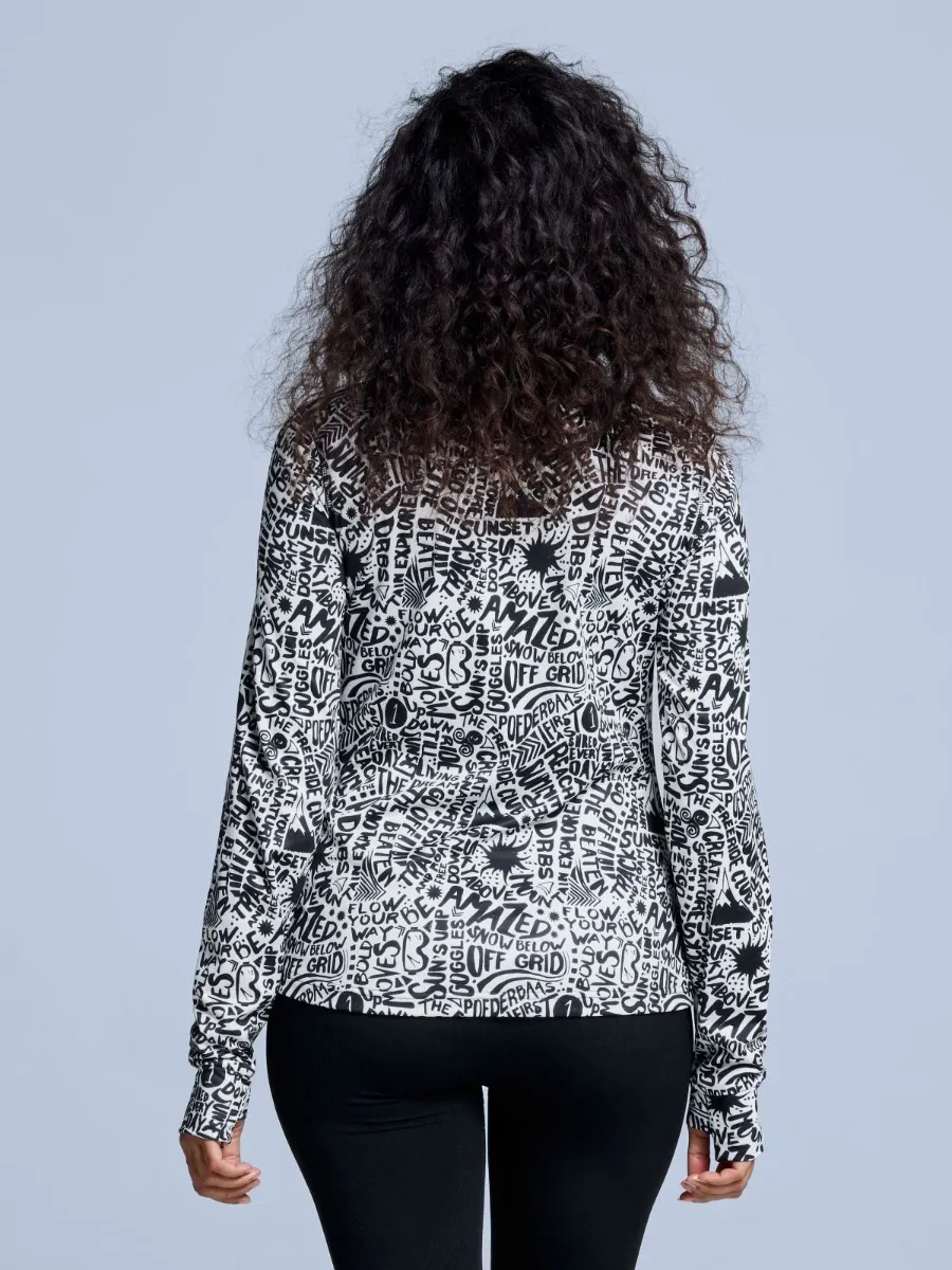 Poederbaas Skipully Dames Cabin Life Wit / Zwart