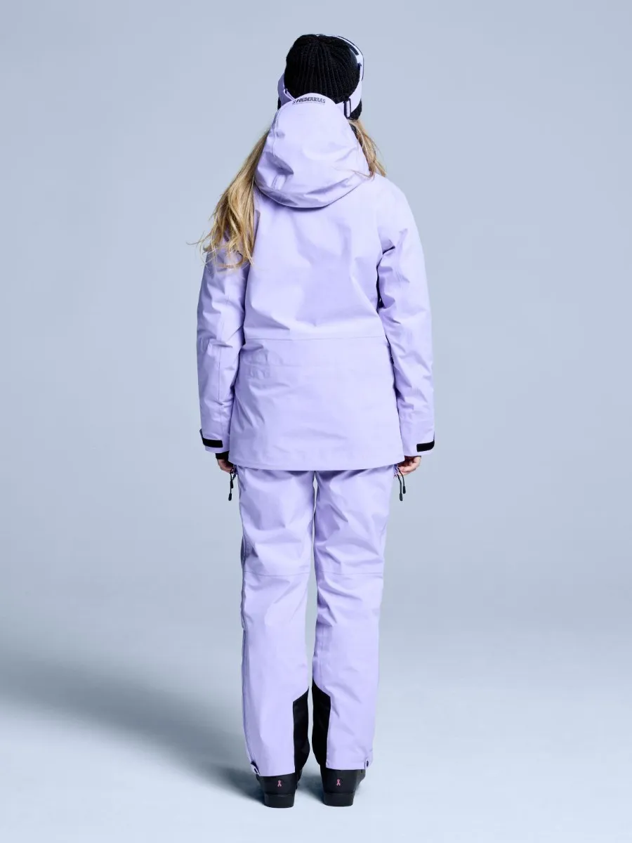 Poederbaas Ski-jas Dames Freeride 3L Hardshell Lila