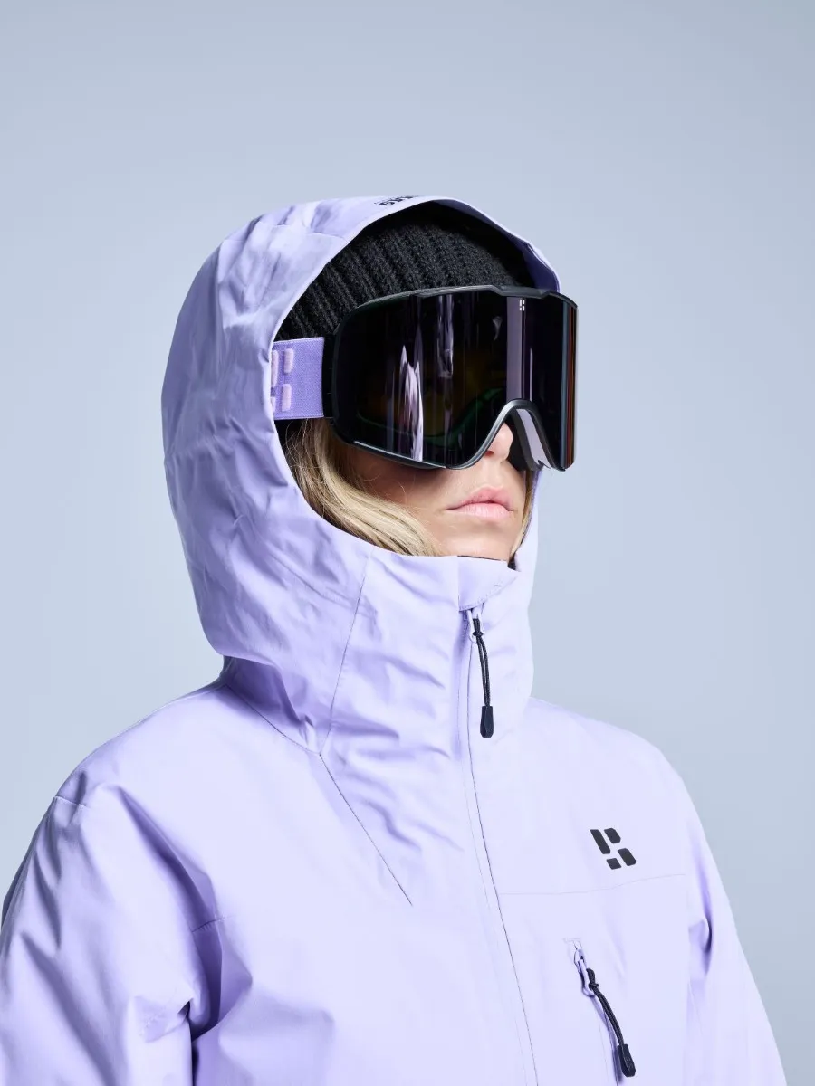Poederbaas Ski-jas Dames Freeride 3L Hardshell Lila