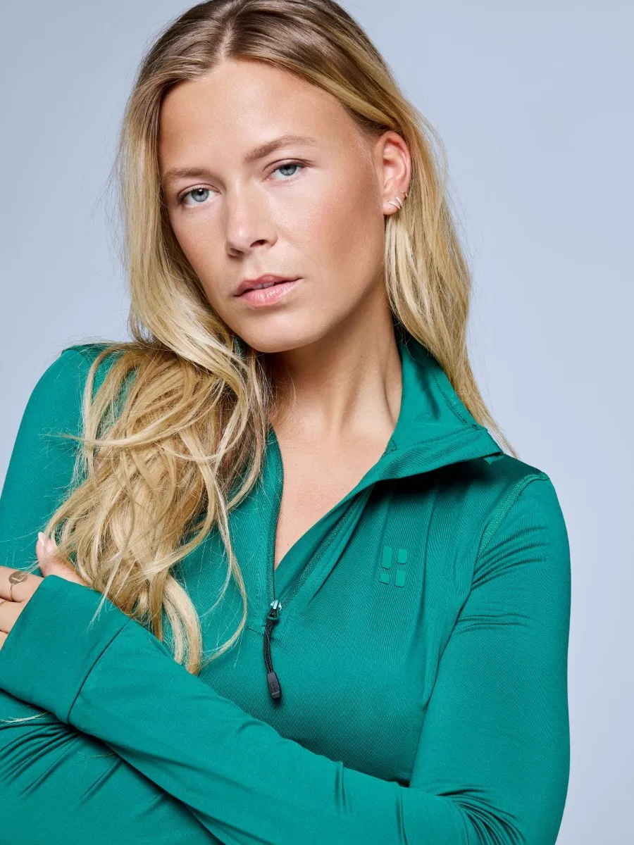 Poederbaas Midlayer Pully Dames Four Seasons Lightweight 2.0 Ever Green