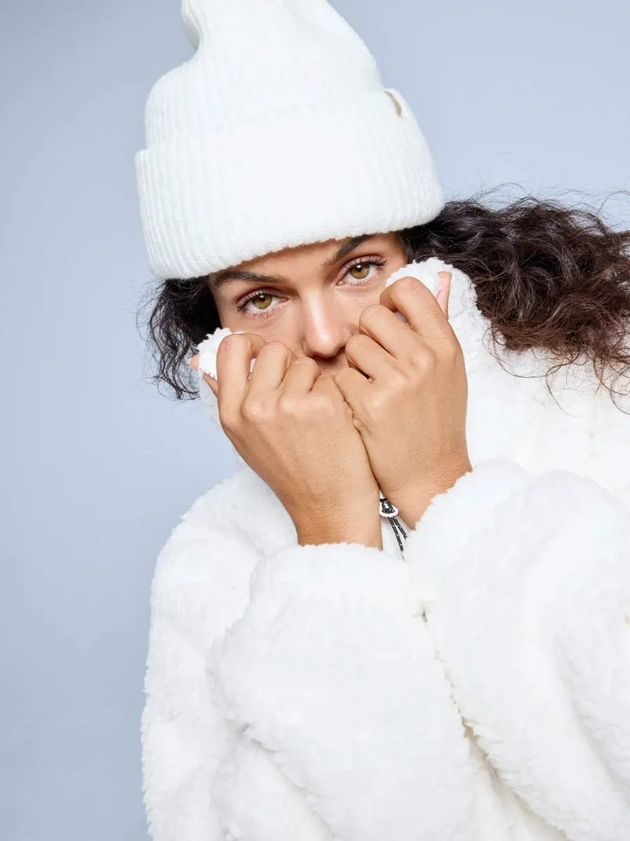 Poederbaas Fluffy Jacket Dames Four Seasons Off White