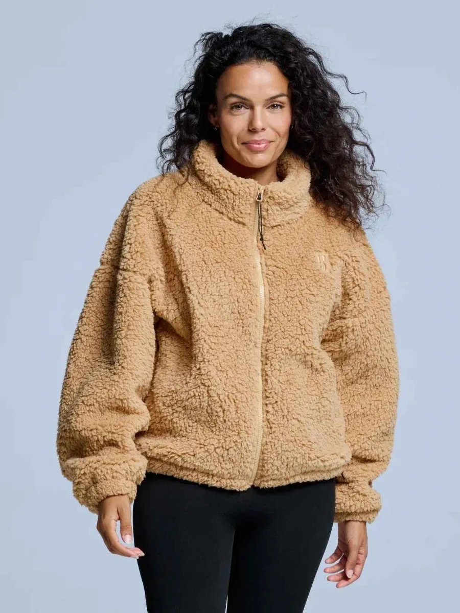 Poederbaas Fluffy Jacket Dames Four Seasons Warm Sand