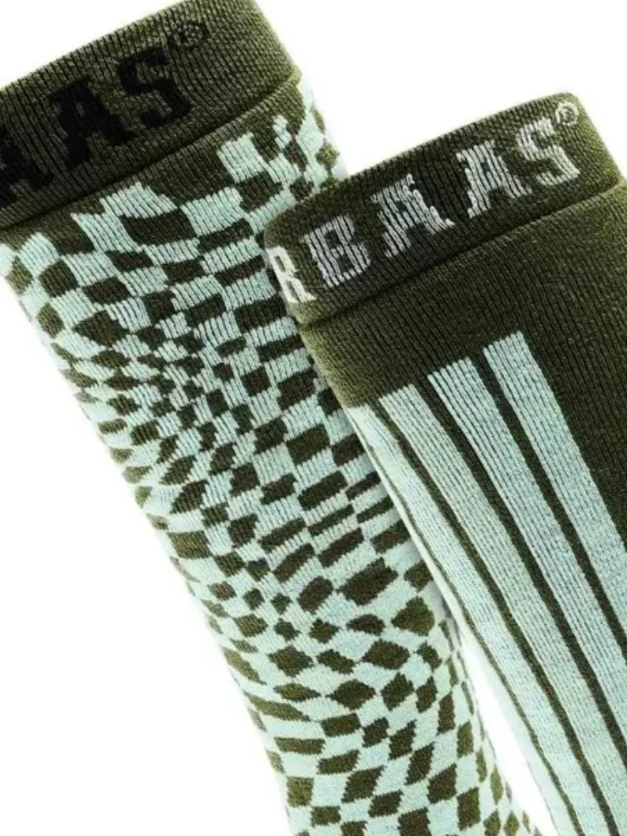 Poederbaas Skisokken 2-pack Olive Green