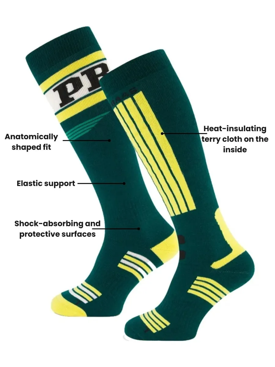 Poederbaas Skisokken 2-pack Swedish Green