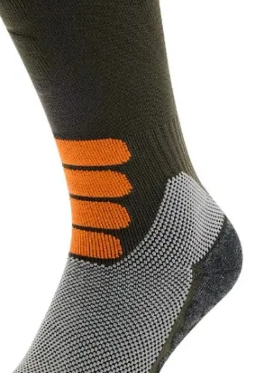 Poederbaas Skisokken Merinowol Pro Olive Green