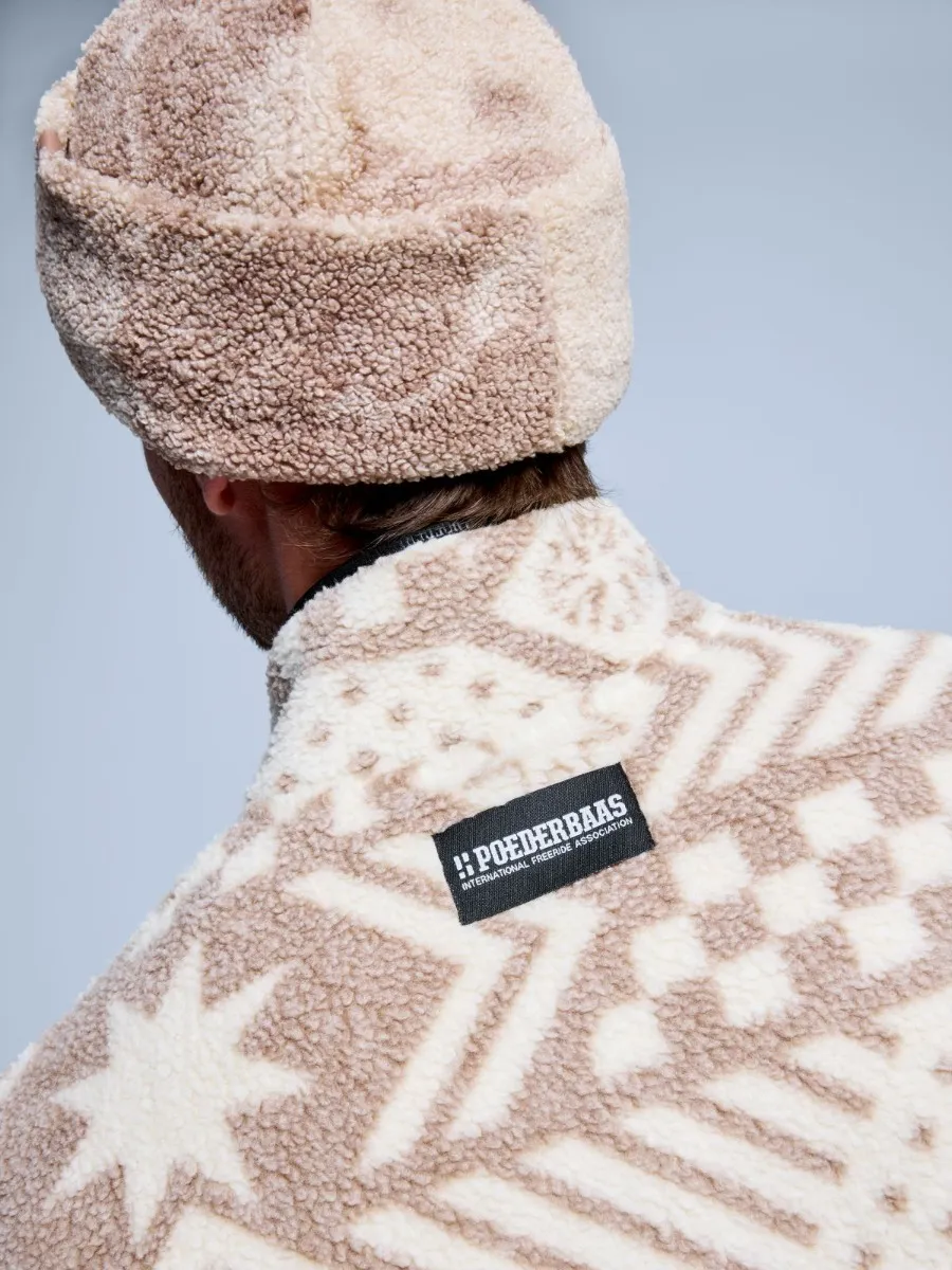 Poederbaas Muts Teddy Twist Hat Brown Multi