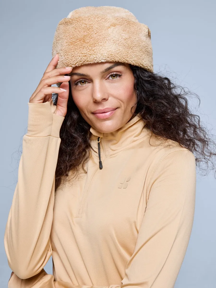 Poederbaas Muts Teddy Twist Hat Sand Multi