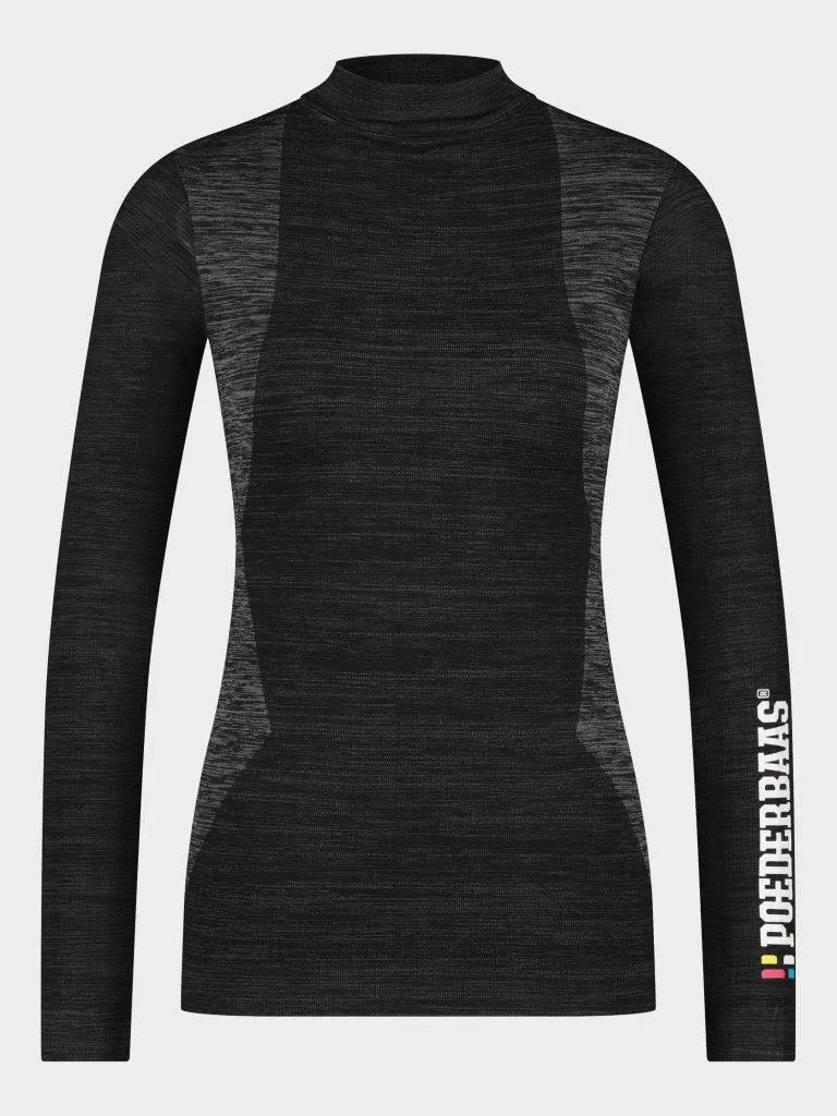 Poederbaas Thermoset Dames Technical - Thermoshirt + Thermolegging - Zwart