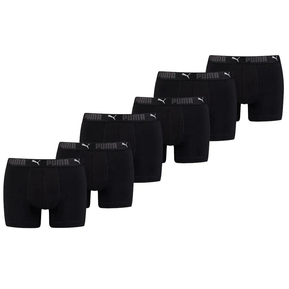 Puma Sport Boxershorts Katoen 6-pack Zwart