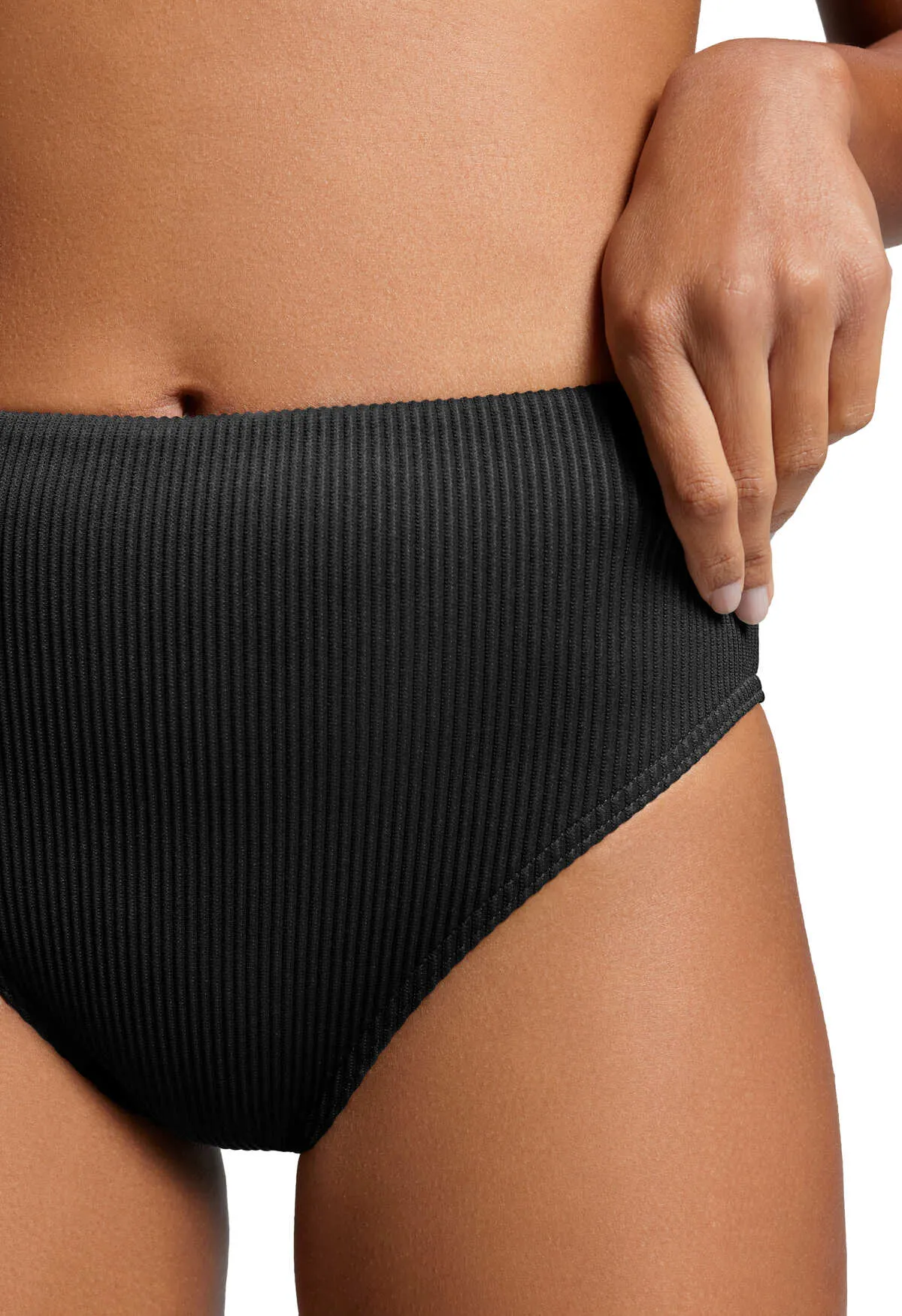 Puma Bikinibroekje Ribbed High Waist Brief Black Combo