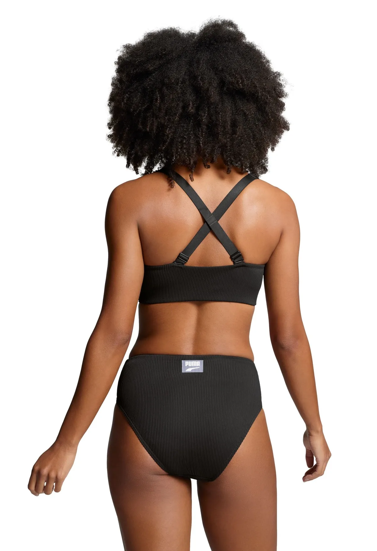 Puma Bikinibroekje Ribbed High Waist Brief Black Combo