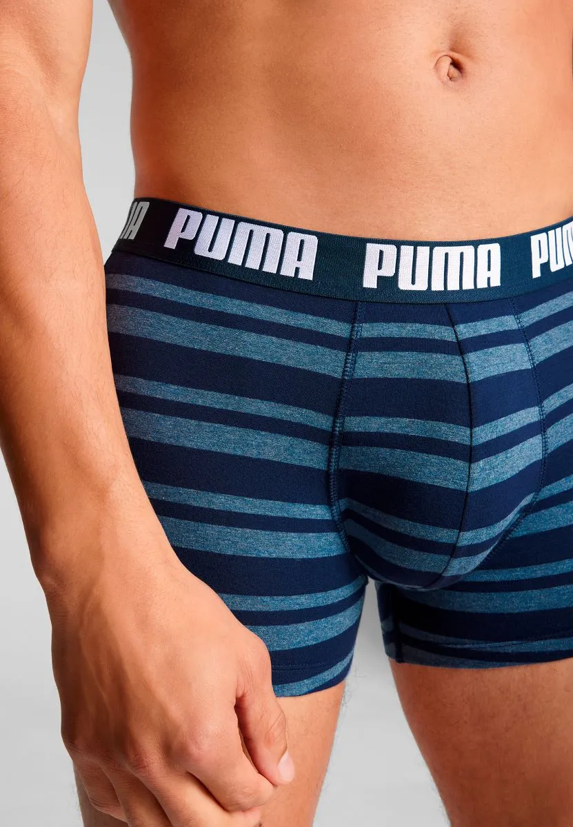 Puma Boxershorts Everyday Heritage Stripe 2-pack Denim