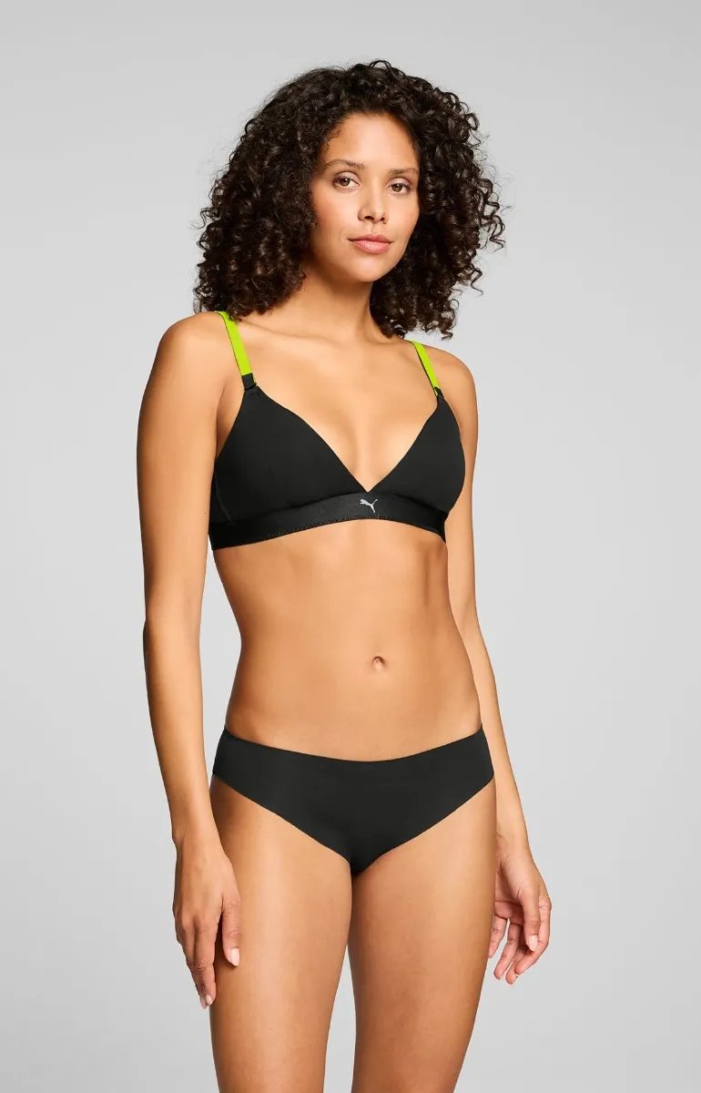 Puma Dames Briefs Invisible Cotton 2-pack Zwart