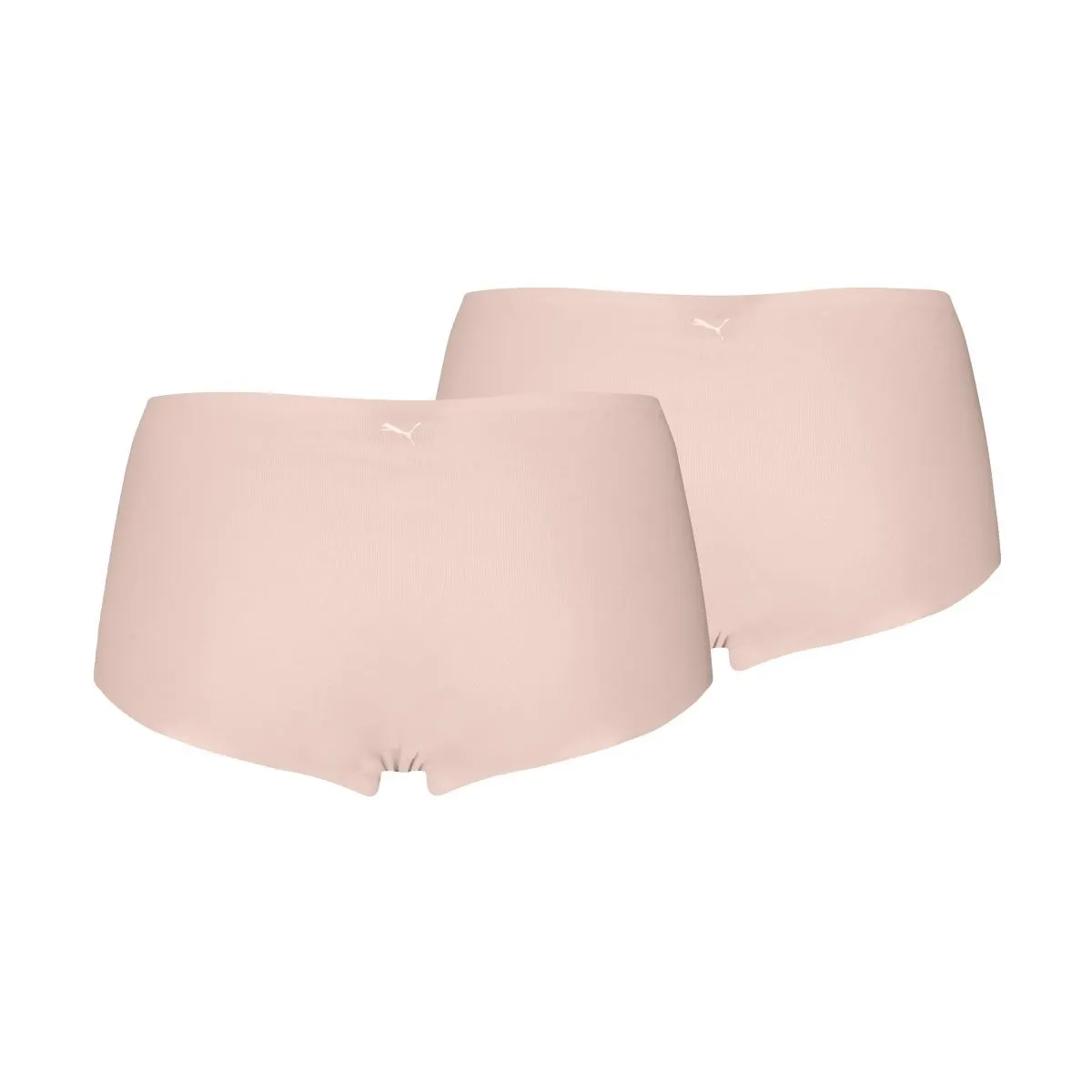 Puma Dames Mini Shorts Invisible Cotton 2-pack Light Pink