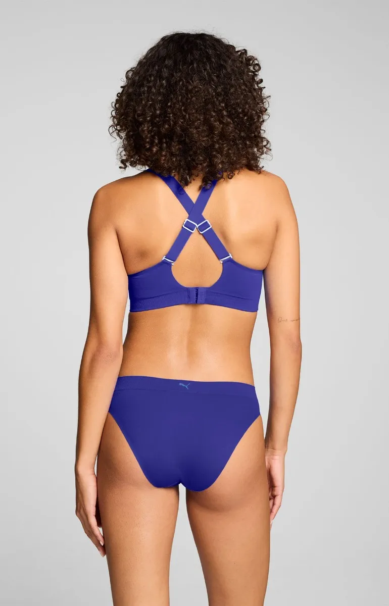 Puma Dames Sport Briefs 3D Knit 2-pack Blauw