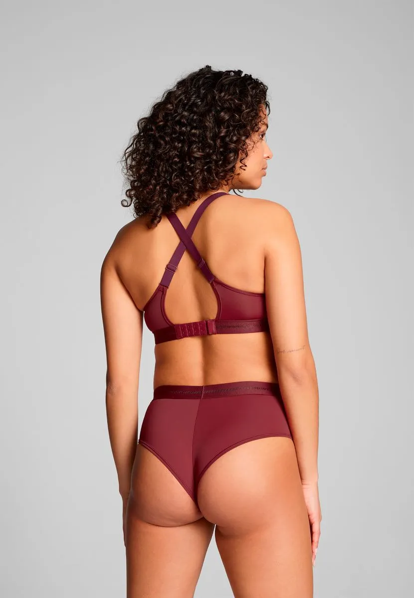 Puma Dames Sport Top Padded Burgundy