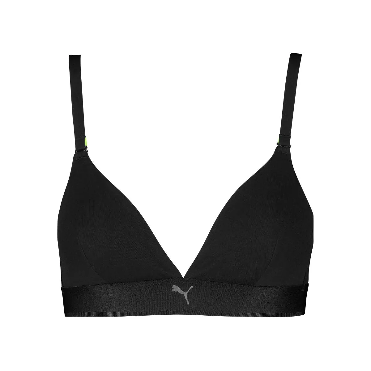 Puma Dames Sport Triangel Bralette 3D Knit Zwart