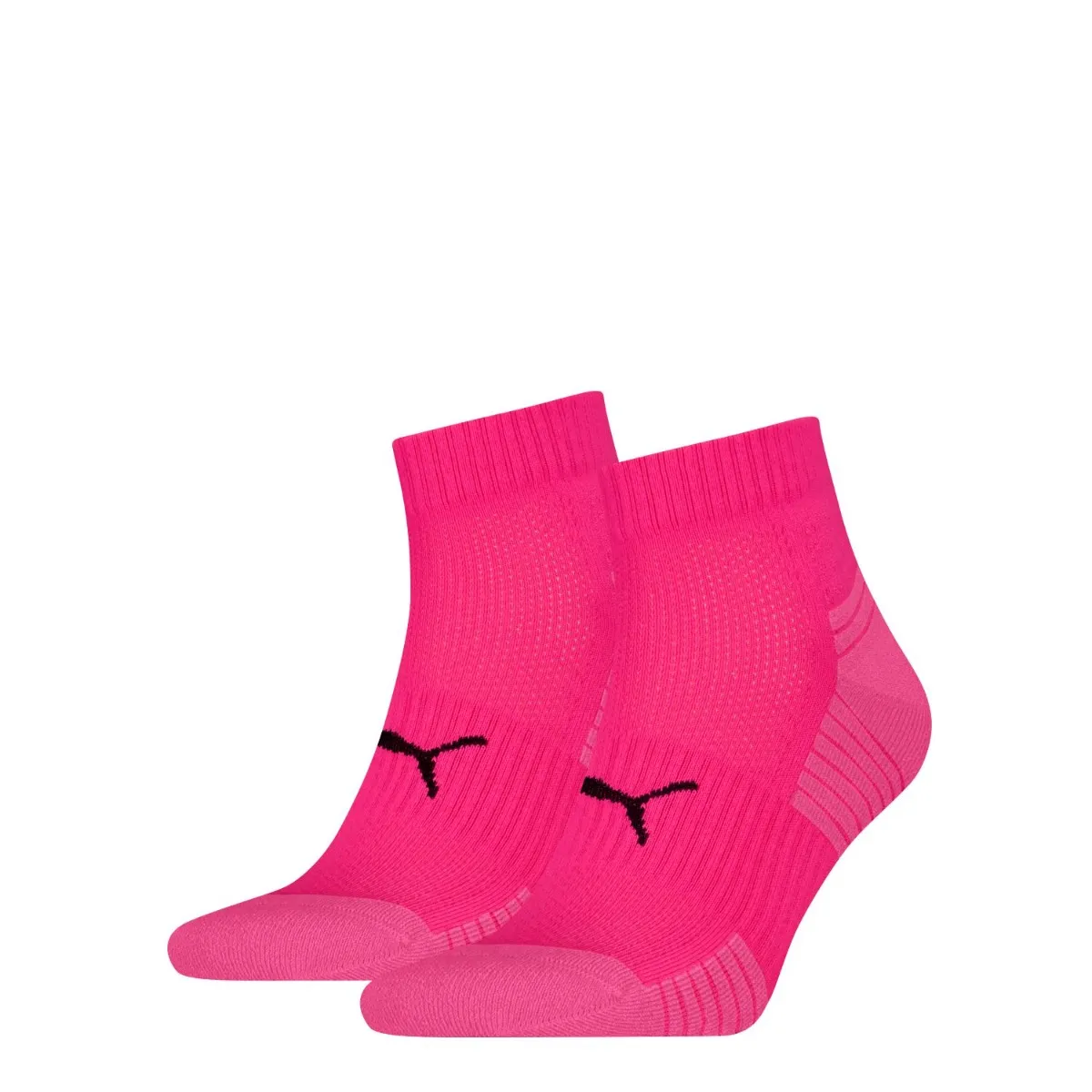 Puma Sport Cushioned Quartersokken 6-pack Roze